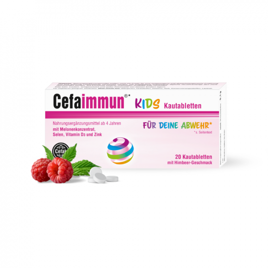 CEFAIMMUN KIDS RÁGÓTABLETTA 4+ MÁLNA - 20X